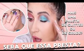 TESTEI MAIS UMA PALETA DE GLITTER EM GEL BARATINHA... SERÁ QUE PRESTA? | Duda Fernandes