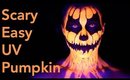 Scary Easy Halloween Makeup: UV Pumpkin | Bailey B.