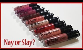 Liquid Catsuit Wet'N'Wild Lipstick Swatches + Review