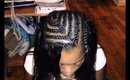Natural side part sew in styled By: Mercedes