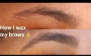 How I wax My BROWS at home =) - Queenii Rozenblad