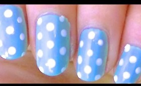 Polka Dots Pastel Nail