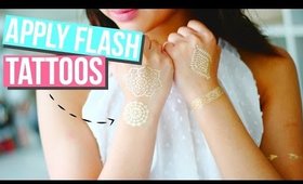 How To: Apply Flash Tattoos // Bornprettystore Review