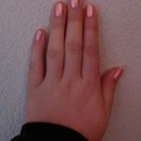 metalic pink nails