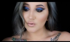 Electric Blue Cut Crease | Ft. Saucebox Batalash Palette