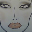 Face Chart Smoky With Dramatic Winged Eye