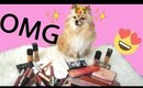 Pomeranian Puppy picks out my Makeup for a day