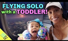 FLYING ALONE with a TODDLER | 5 HOUR FLIGHT, CALIFORNIA TO DC!  RRL VLOGS