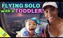 FLYING ALONE with a TODDLER | 5 HOUR FLIGHT, CALIFORNIA TO DC!  RRL VLOGS