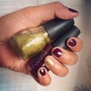 plum and gold 