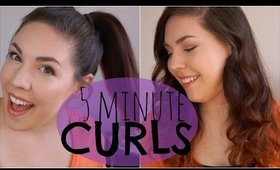 5 Minute Ponytail Curls I Pinterest Myth I AlyAesch