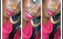 Sultry peek a boo eyes with red lips Valentine look #2