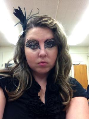 My Black Swan makeup for Halloween. 