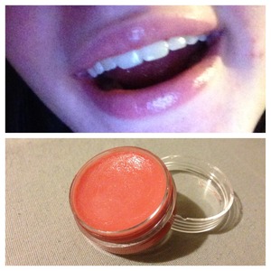 Today I made my own lip gloss! It's awesome and tastes like pink lemonade :)