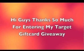 Target Giveaway Winner