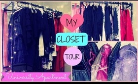 University Apartment- Closet Tour!