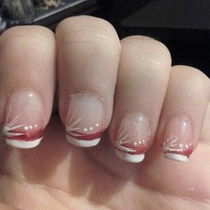 step5 added white nail art to each nail
http://etsy.com/shop/JennysObsession
12 predesigned nails for $4
