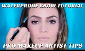 How to Waterproof Eyebrows |Bridal Makeup Tutorial Series - mathias4makeup