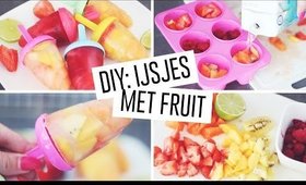 DIY: IJSJES MET VERS FRUIT & KOKOSWATER ♡