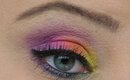 BRIGHT RAINBOW EYE SHADOW TUTORIAL