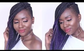 How To Color Your Crochet Braids|Easy Tapered Cut Crochet Braids Protective Style For Summer