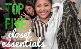 My Top 5 Closet/Fashion Essentials!