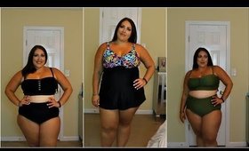 YOMOKO INEXPENSIVE PLUS SIZE SWIMSUIT TRY-ON HAUL | AMAZON SWIMWEAR