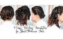4 Easy Holiday Hairstyles for Short Hair | MsLaBelleMel