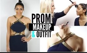 Getting Prom Ready 2015! Makeup & Dress!