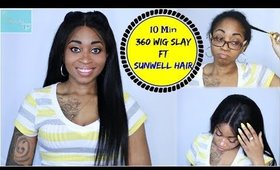 STRAIGHT FULL LACE HUMAN HAIR WIG ☆ TUTORIAL FOR BEGINNERS (detailed) FT SUNWELL HAIR