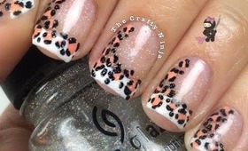 French Tip Leopard Nails by The Crafty Ninja