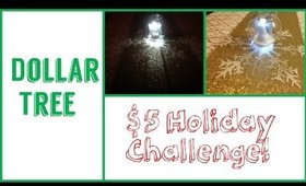 $5 Dollar Tree Holiday Center Piece Challenge | Snow Angel