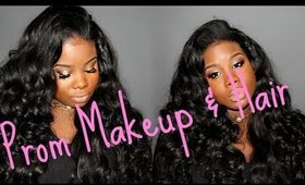 ♡ Prom Hair & Makeup Tutorial !!!