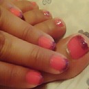 Peach & Sprinkles nail color