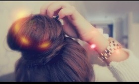 How to: top knot donut hair tutorial