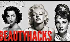 9 Old Hollywood Stars BEAUTY HACKS | Marilyn Monroe, Audrey Hepburn + MORE!