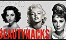 9 Old Hollywood Stars BEAUTY HACKS | Marilyn Monroe, Audrey Hepburn + MORE!