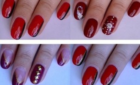 Red PROM Nails