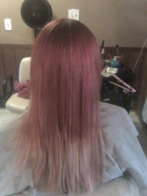 My red to blonde ombre :)