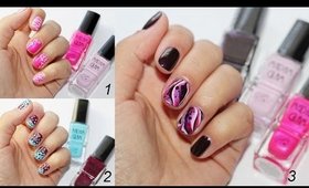 3 Easy Nail Designs ft. Madam Glam Nail Polish