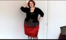 What's Black & White & Red All Over? ~Plus Size OOTD~