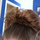Messy Rainbow Bun