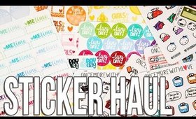 Sticker Haul ft. OnceMoreWithLove, Pretty on Paper Co. and more!