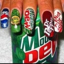 Soda themed  nails
