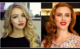 Scarlett Johansson classic Hollywood curls tutorial