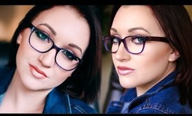 BEST MAKEUP TIPS FOR GLASSES + Glasses LOOK BOOK