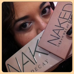 Naked 2 and naked basics for another work make up look