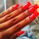 classic red nail