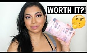 HUDA BEAUTY NEW NUDE PALETTE REVIEW/SWATCHES + DEMO | MissBeautyAdikt