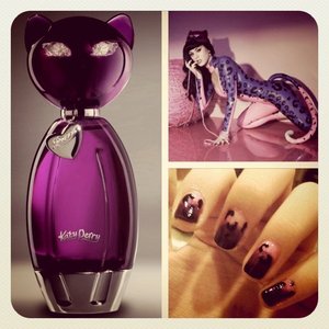 My Katy Perry "Purr" inspired Nails. Purr is my fave perfume. MEOW!